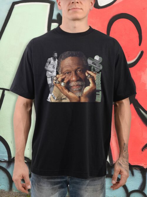 camiseta-Bill-Russell-legends-alleyoop-preta